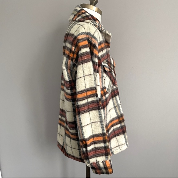 Vintage Plaid Wool Bellaire Bell Shirt Light Jacket / Shacket - Medium 🇨🇦 - Picture 6 of 10